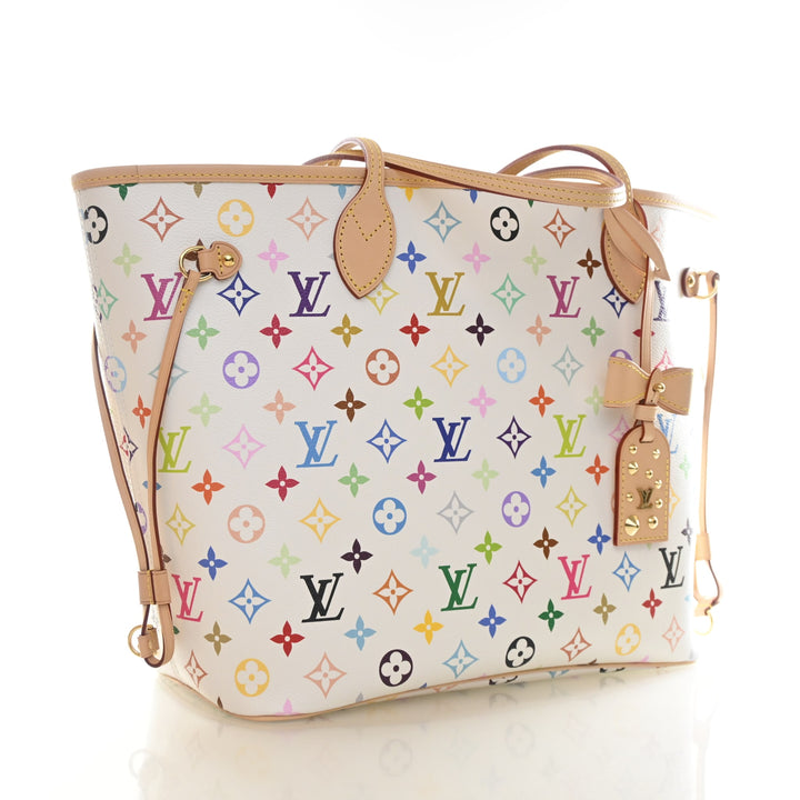 Louis Vuitton x Takashi Murakami Multicolor Monogram Neverfull MM
