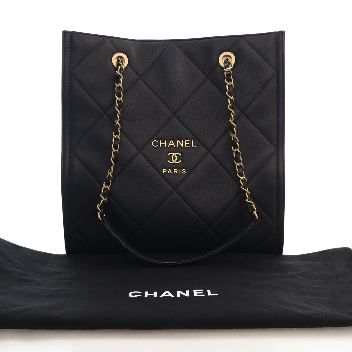 Pre-Owned Chanel Shopping Tote Lambskin CC, front view, photo 18 of 18