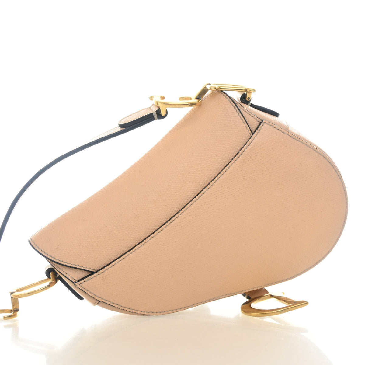Pre-Owned Christian Dior Saddle Bag Mini Calfskin, side profile, photo 11 of 21