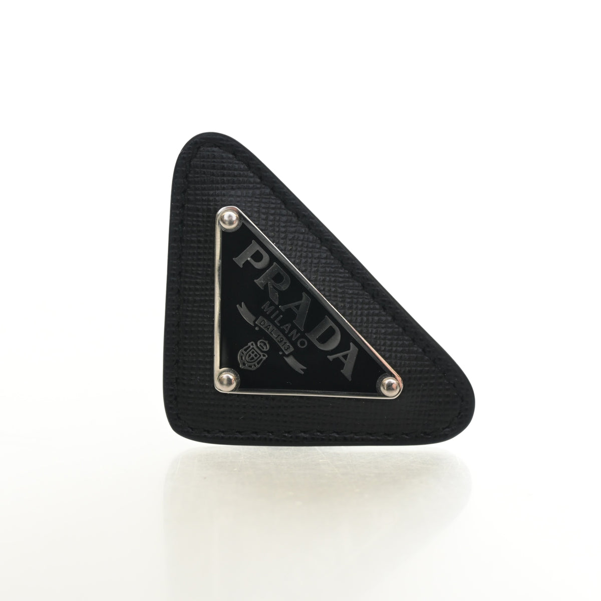 Prada Saffiano Triangle Logo Brooch, photo 1 of 5