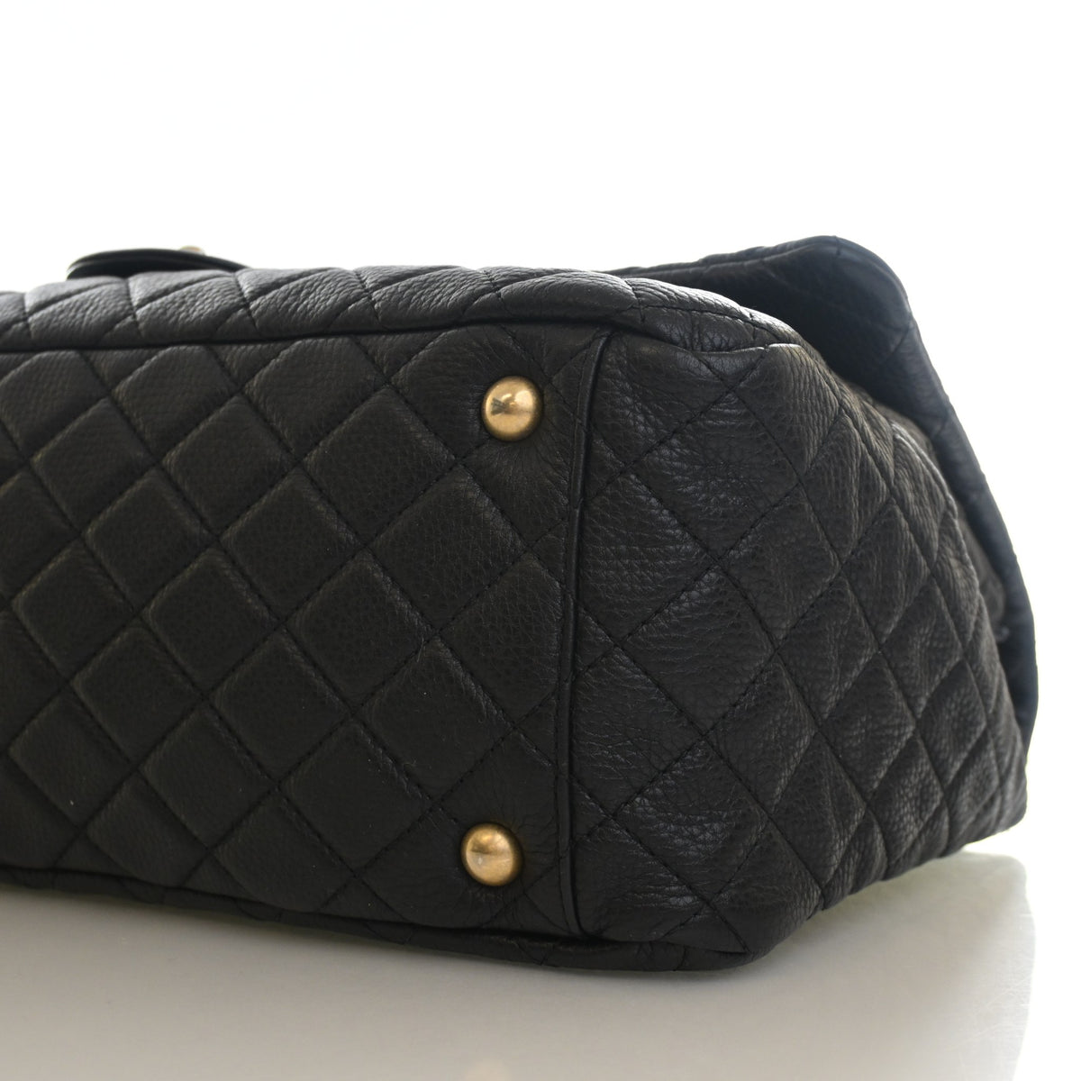 Pre-Owned Chanel Flap Bag XXL Calfskin Airline Single, base and feet view, photo 8 of 14