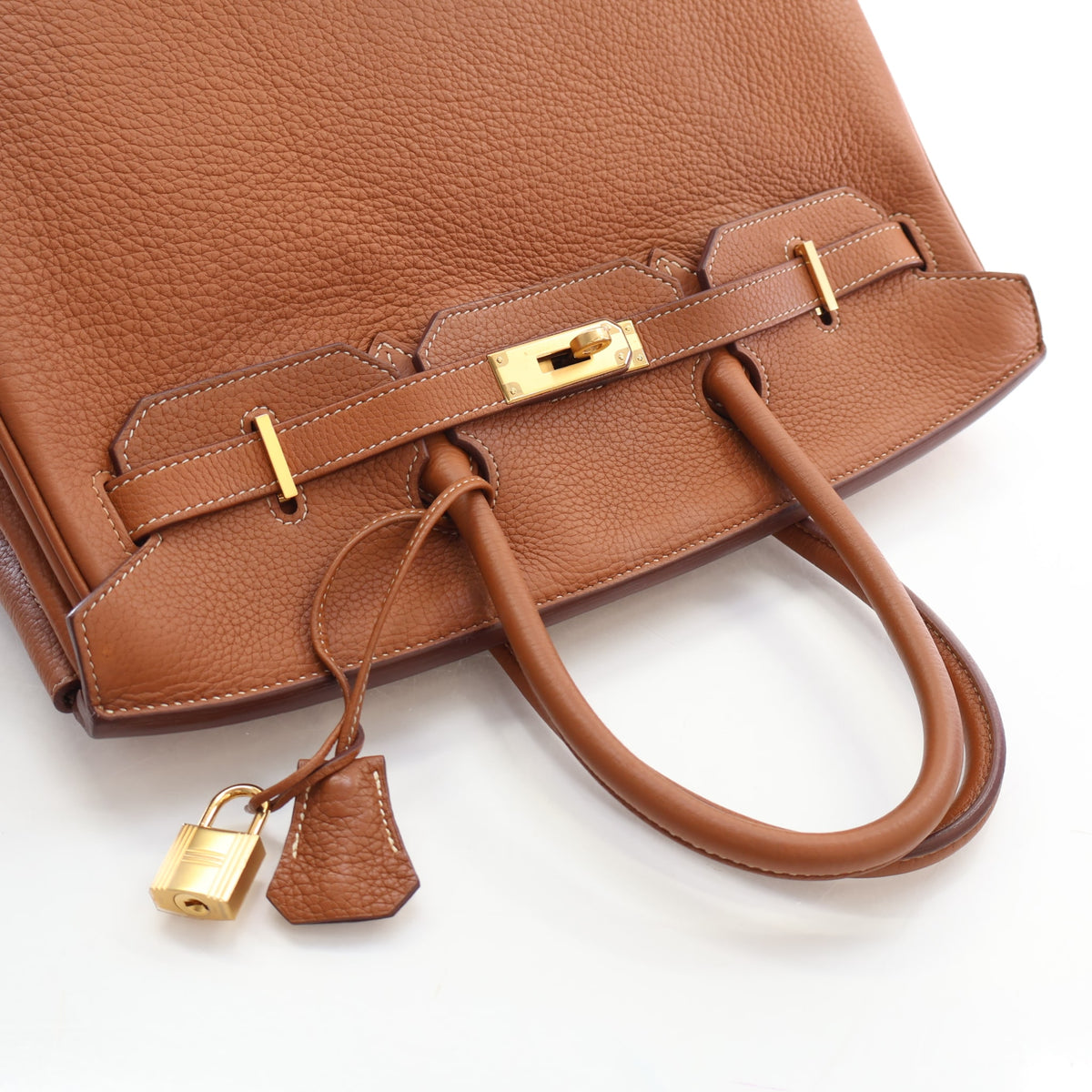 Pre-Owned Hermès Birkin 35 Gold Clemence Leather, gold hardware