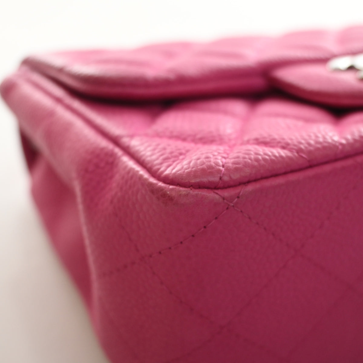 Chanel Mini Caviar Square Classic Flap Bag, photo 13 of 26