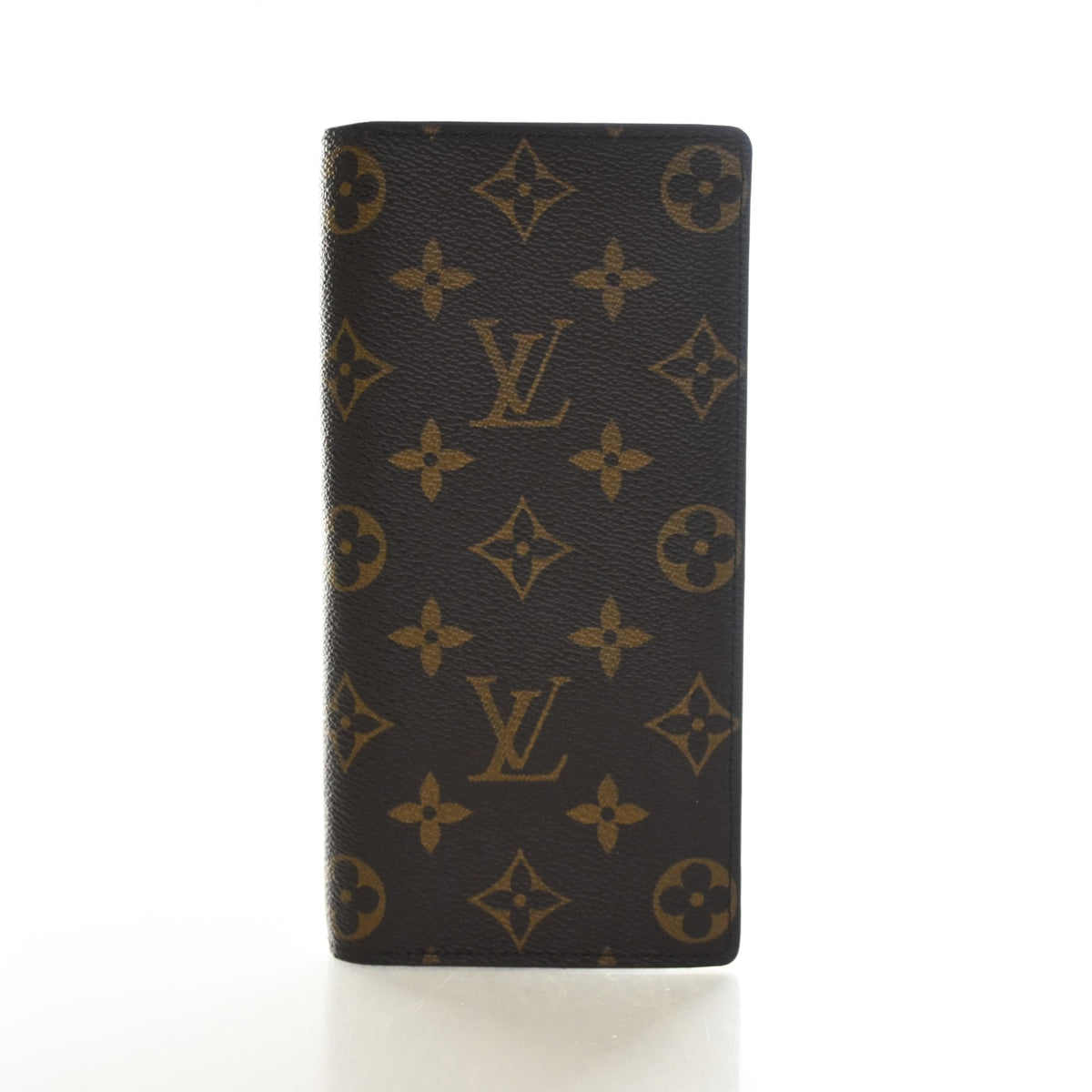 Pre-Owned Louis Vuitton Wallet Monogram Slim, front view, authenticated at Luxe Du Jour