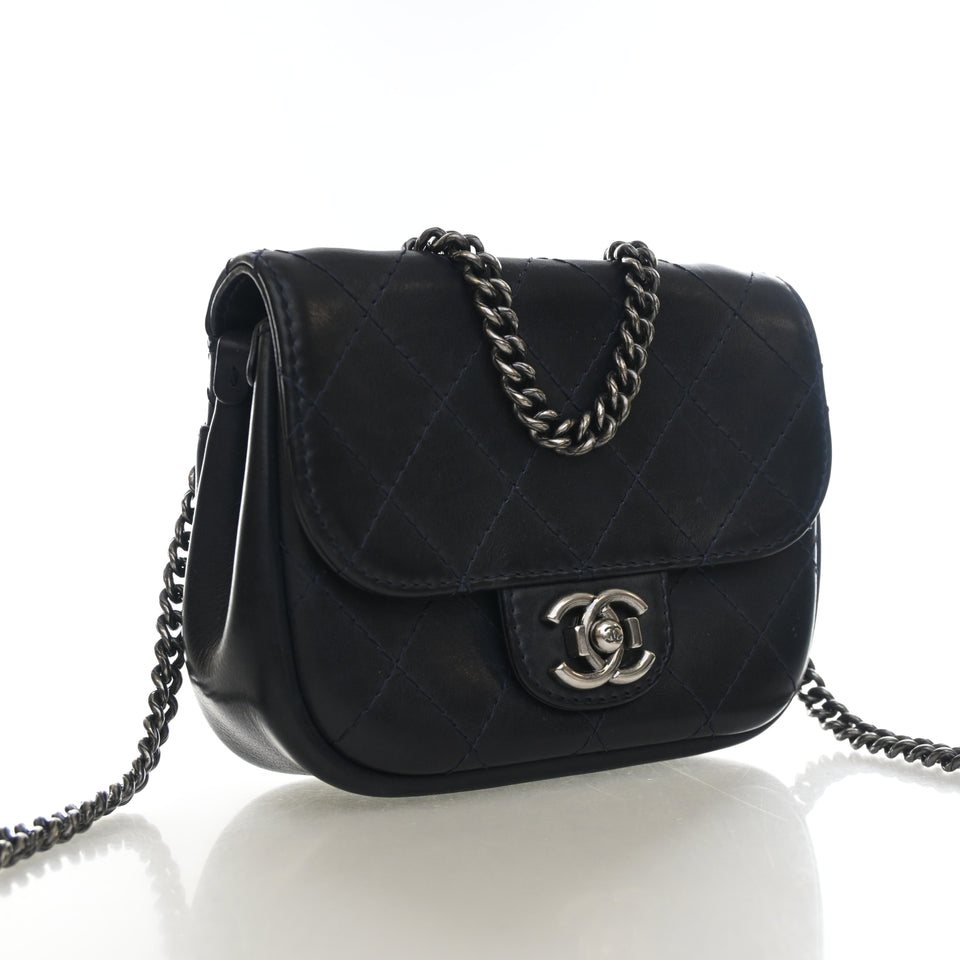 Chanel Small Calfskin Stitch CC Flap