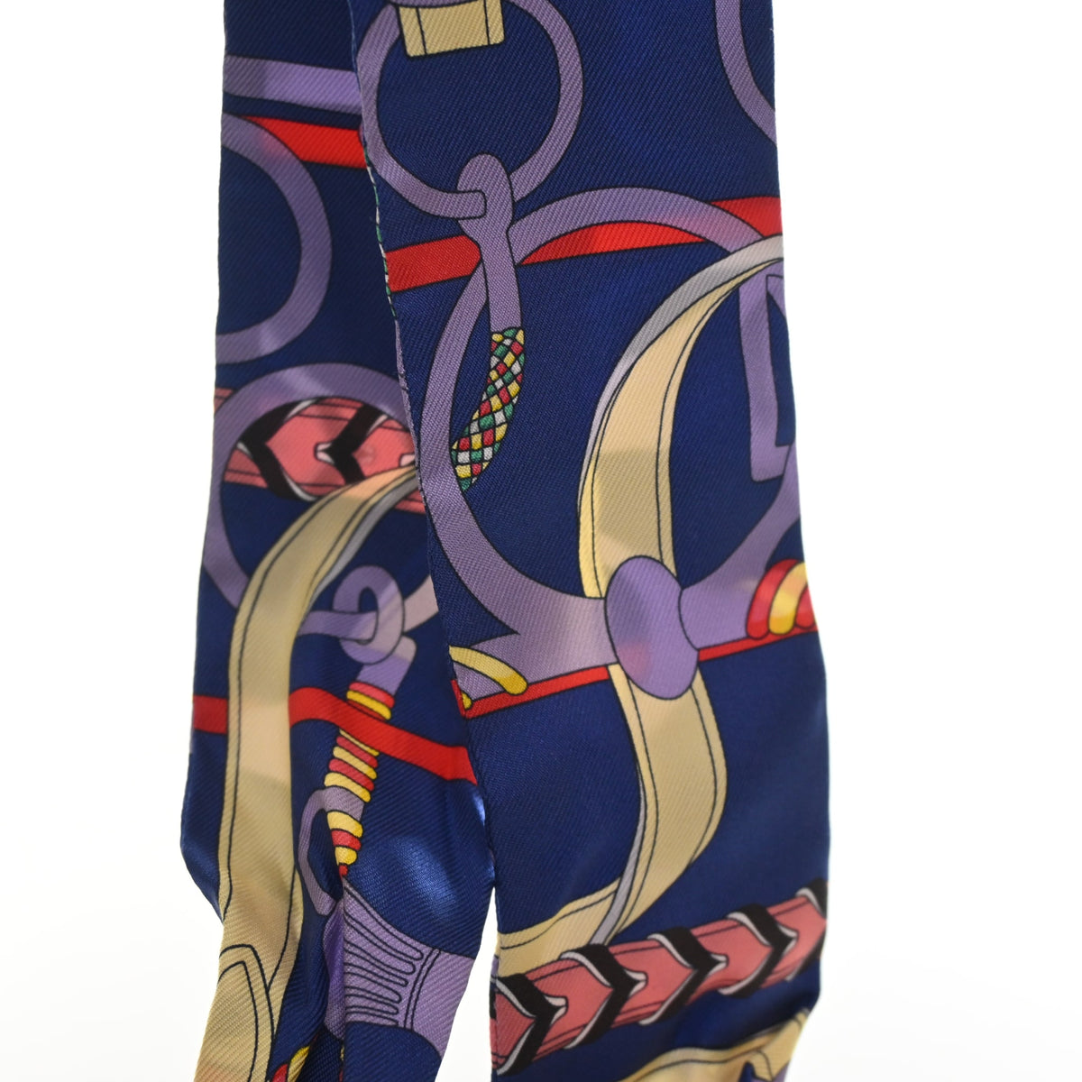 Pre-Owned Hermès Panoplie Equestre Silk Twilly, flat lay, photo 3 of 6