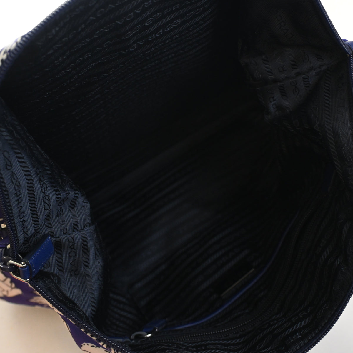 Prada Medium Nylon Floral Shopper Tote Bag, photo 13 of 16