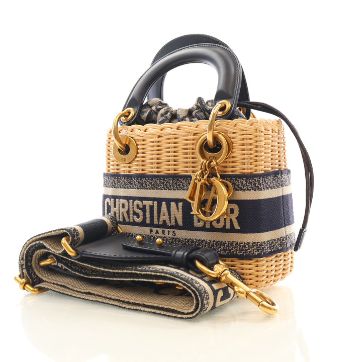 Christian Dior Mini Wicker Lady Dior