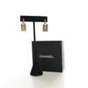 Chanel CC Dog Tag Drop Earr...