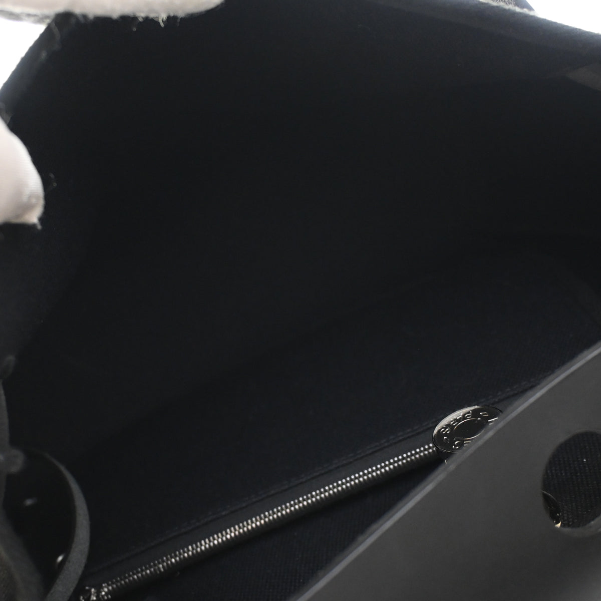 Hermes Noir Toile Herbag Zip 31, photo 12 of 15