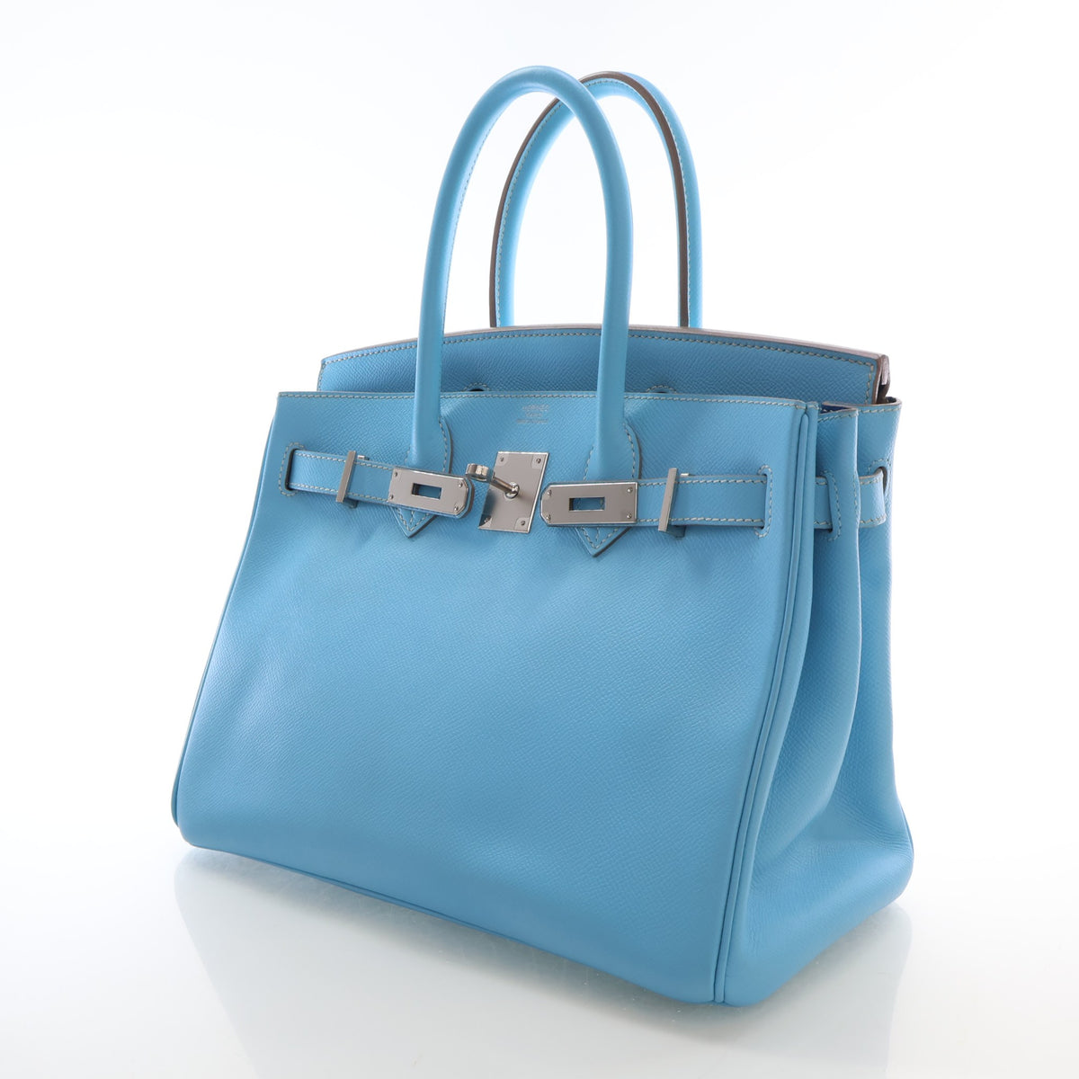 Pre-Owned Hermès Birkin 30 Celeste Epsom Leather Verso, three-quarter view, photo 6 of 22