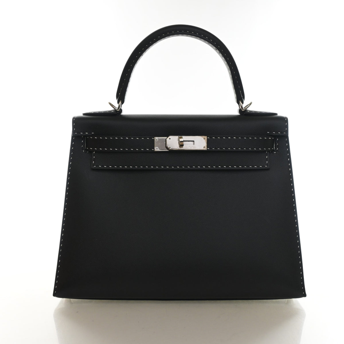 Hermes Noir Veau Monsieur Sellier Kelly 28, photo 1 of 16