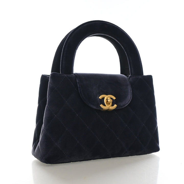 Chanel Nano Velvet Kelly Shopper