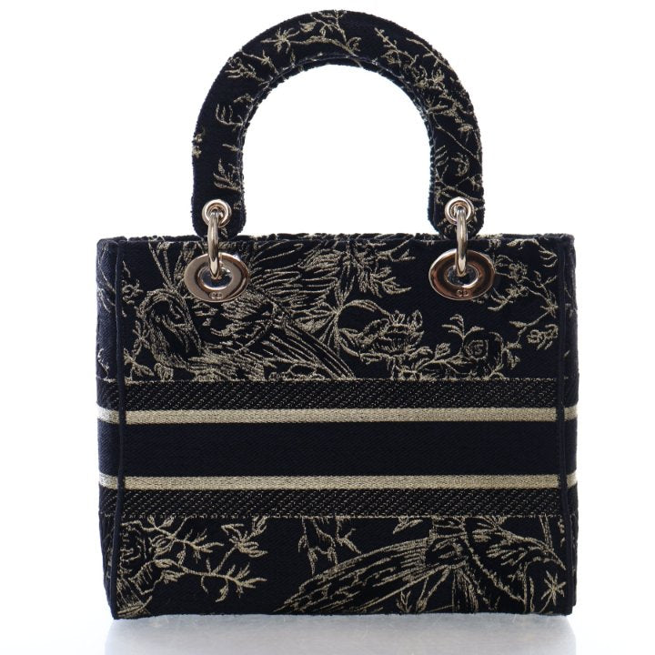 Christian Dior Medium Embroidered Lady D-Lite – Luxe Du Jour