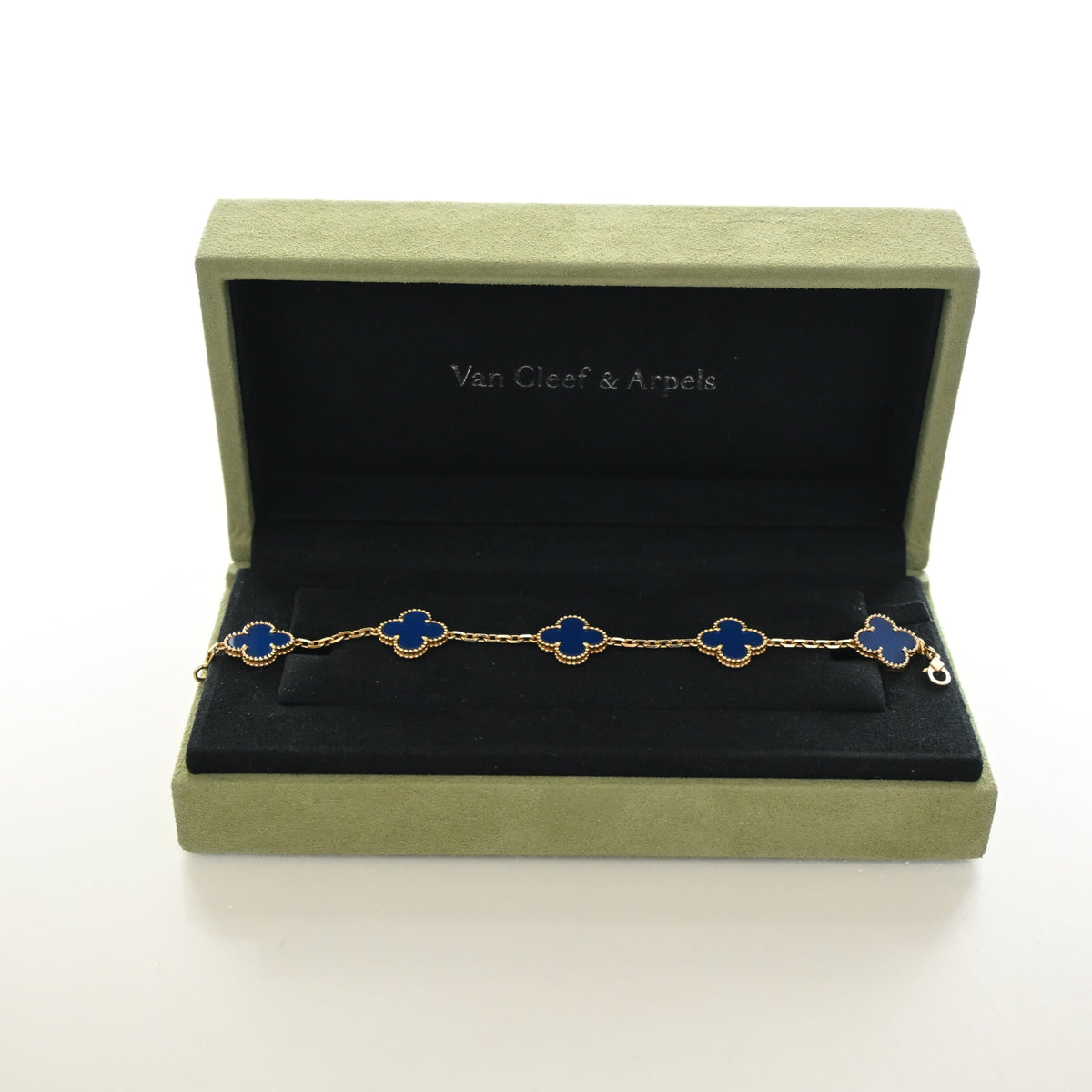 Van Cleef & Arpels Agate 5 Motif Vintage Alhambra Bracelet, photo 6 of 7