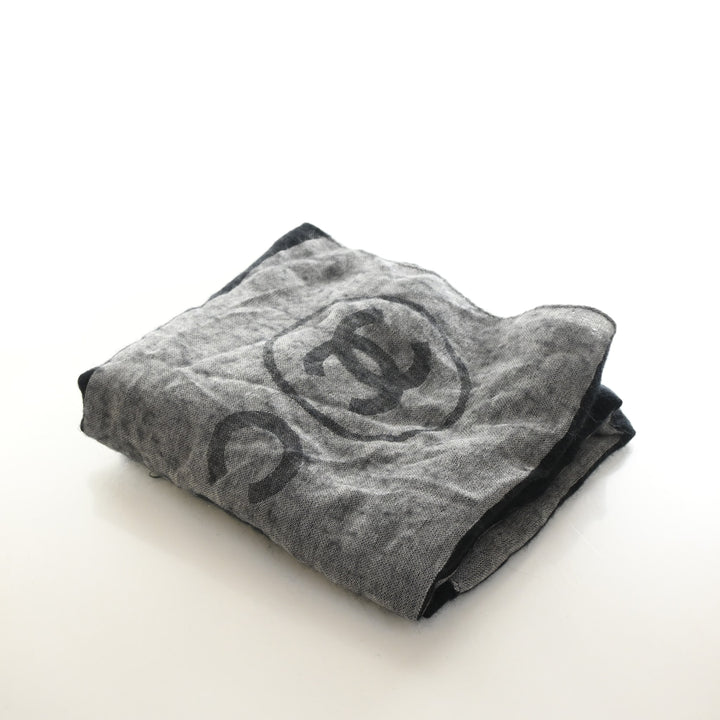 Chanel Cashmere CC Fringe Scarf