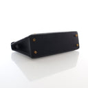 Hermes Noir Chevre Mini Kel...