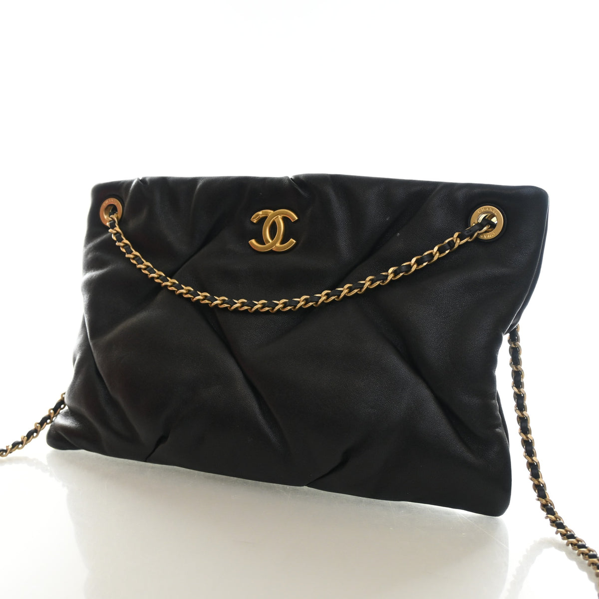 Chanel Large Lambskin Pouch With Chain, photo 3 of 14