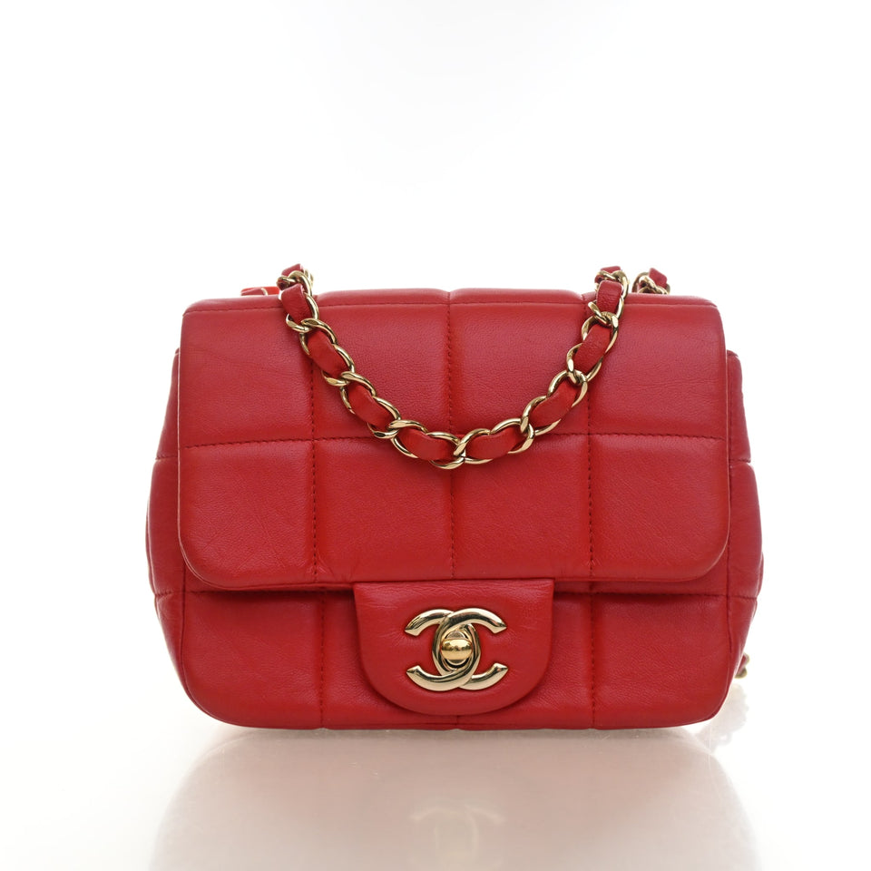 Chanel Mini Lambskin Monacoco Square Flap Bag
