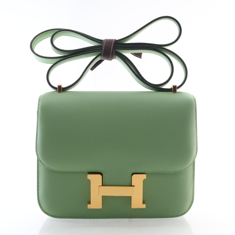 Hermes Vert Criquet Swift Constance 18