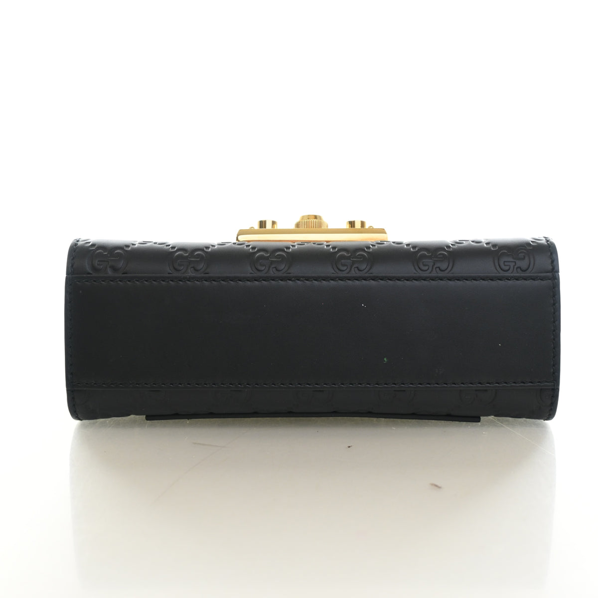 Pre-Owned Gucci Shoulder Bag Small Guccissima Padlock, base view