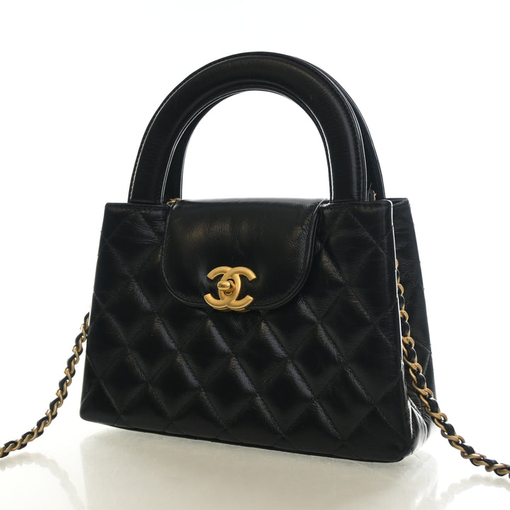 Chanel Nano Aged Calfskin Kelly Shopper