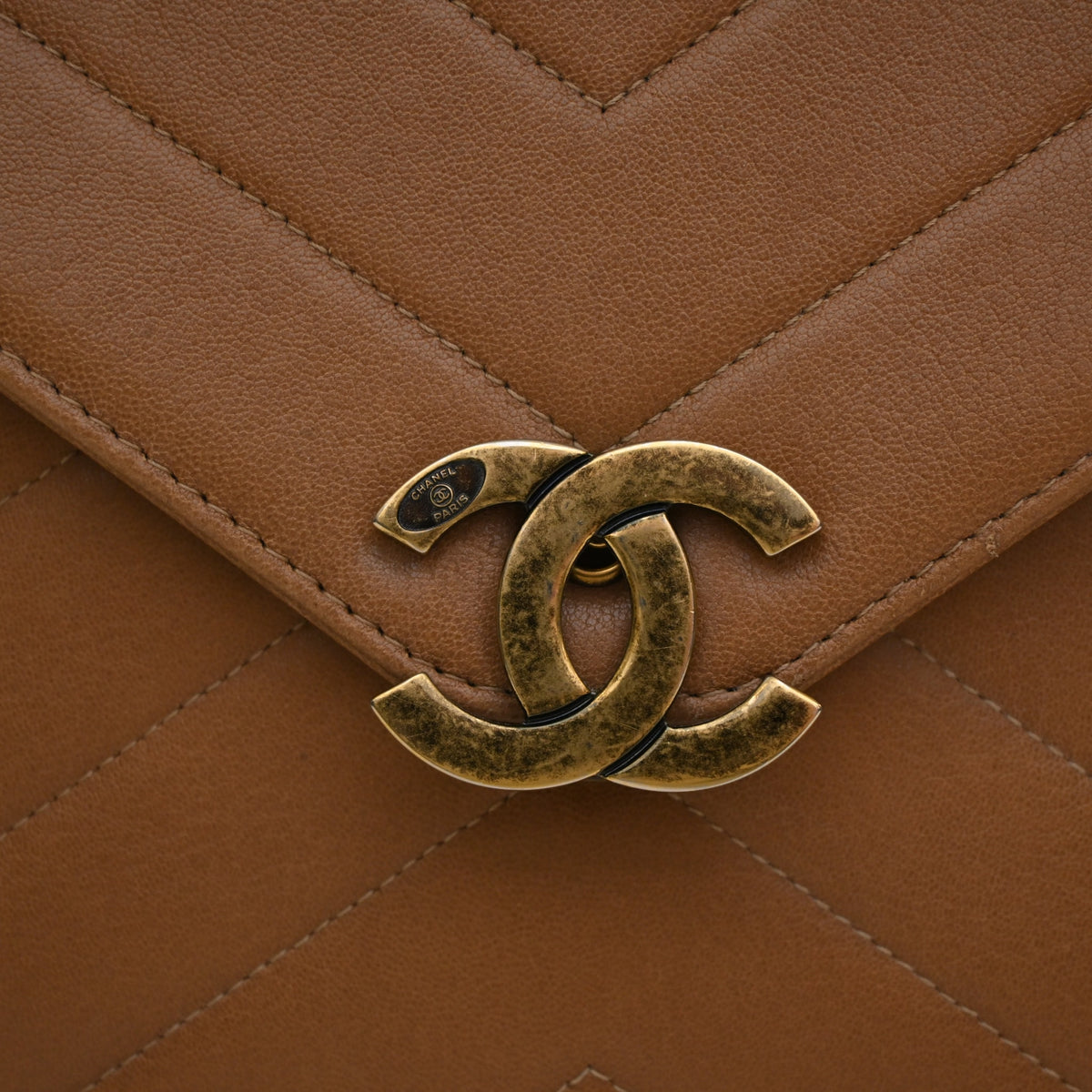 Chanel Large Lambskin Chevron Envelope Double Flap, photo 4 of 21