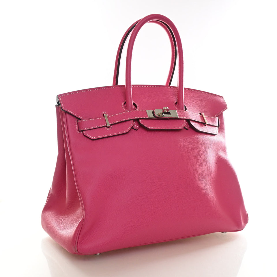 Hermes Rose Tyrien Epsom Candy Birkin 35