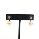 Chanel Pearl CC Drop Earrings