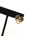 Chanel Heart CC Stud Earrings