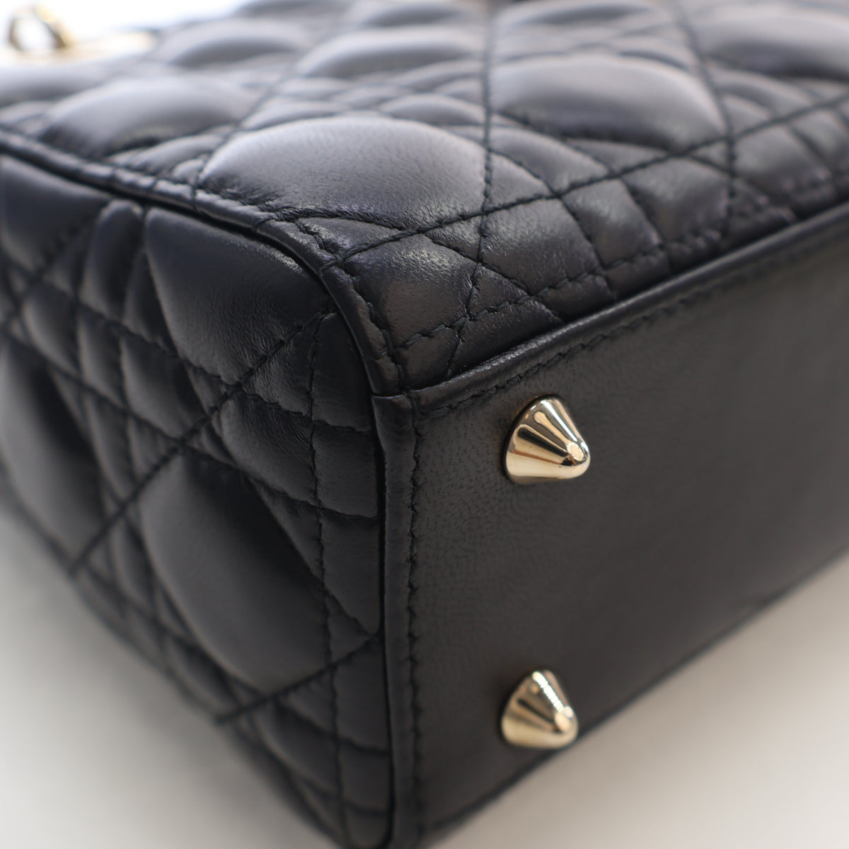 Pre-Owned Christian Dior Lady Dior Small Lambskin My Abcdior, base and feet view, photo 7 of 19