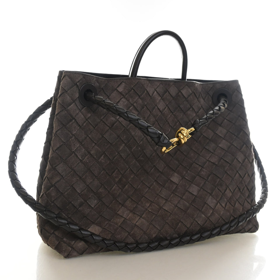 Bottega Veneta Medium Intrecciato Suede Andiamo