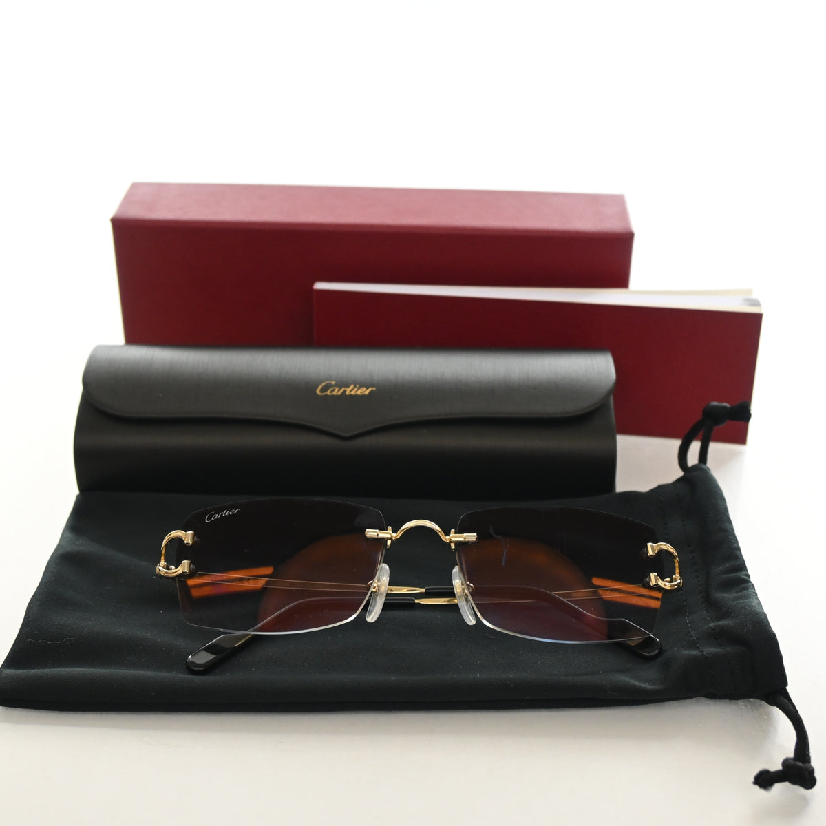 Pre-Owned Cartier Sunglasses Classic C Motif, with included accessories
