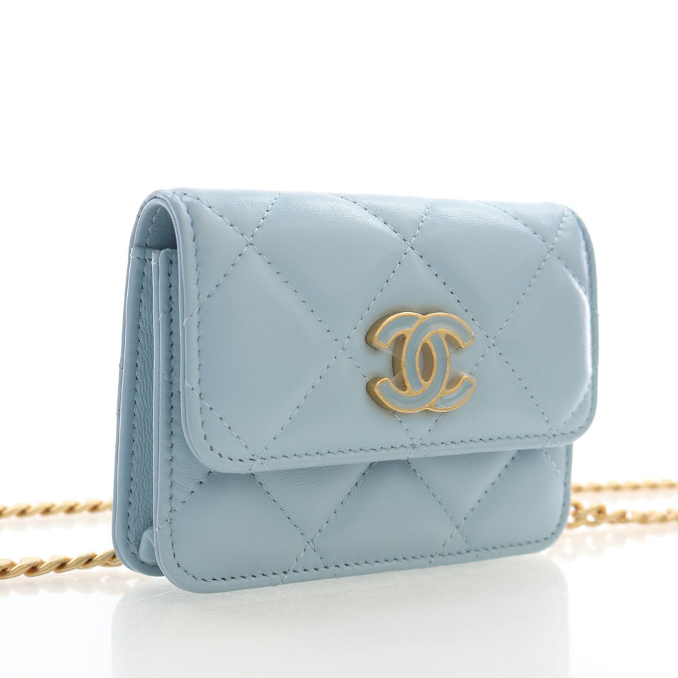 Chanel Mini Lambskin Flap Belt Bag