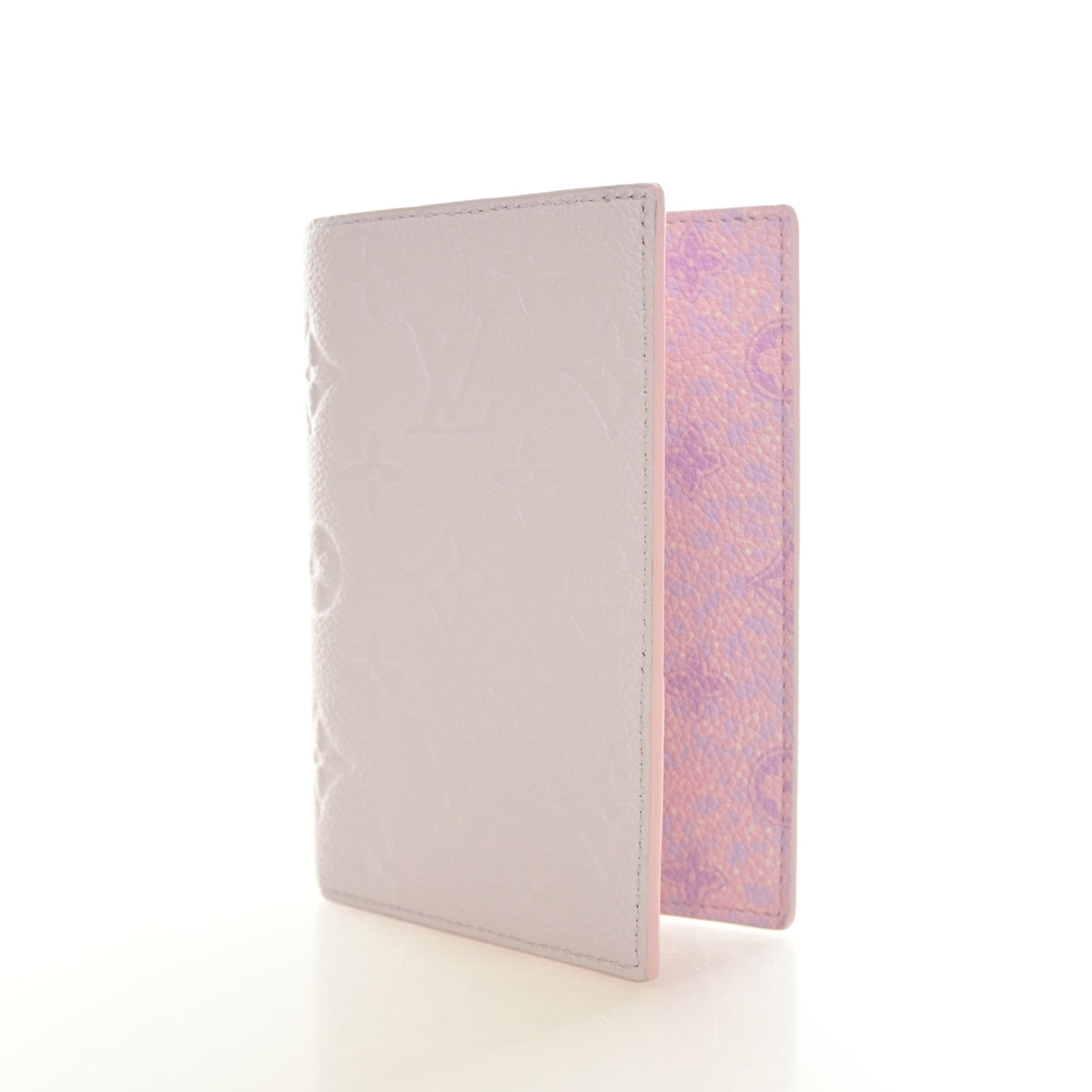 Pre-Owned Louis Vuitton Monogram Empreinte Passport Holder, open front view