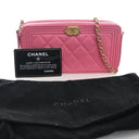 Chanel Lambskin Boy Double ...