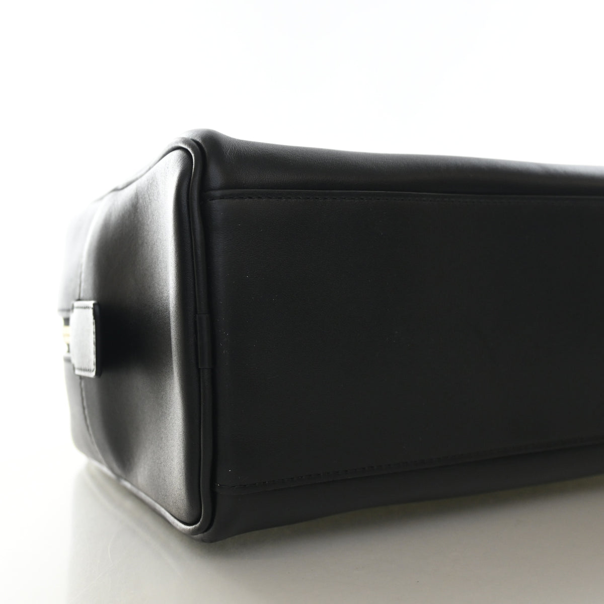 Pre-Owned Chanel Large Calfskin Perfect Bowling Bag, base view