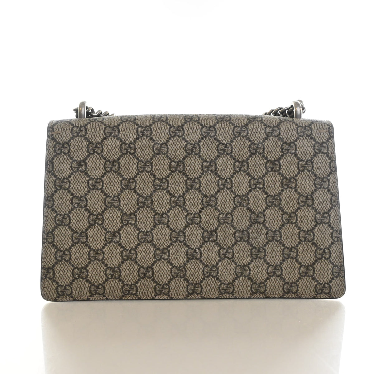 Pre-Owned Gucci Shoulder Bag Small GG Supreme Dionysus, front view, photo 10 of 15
