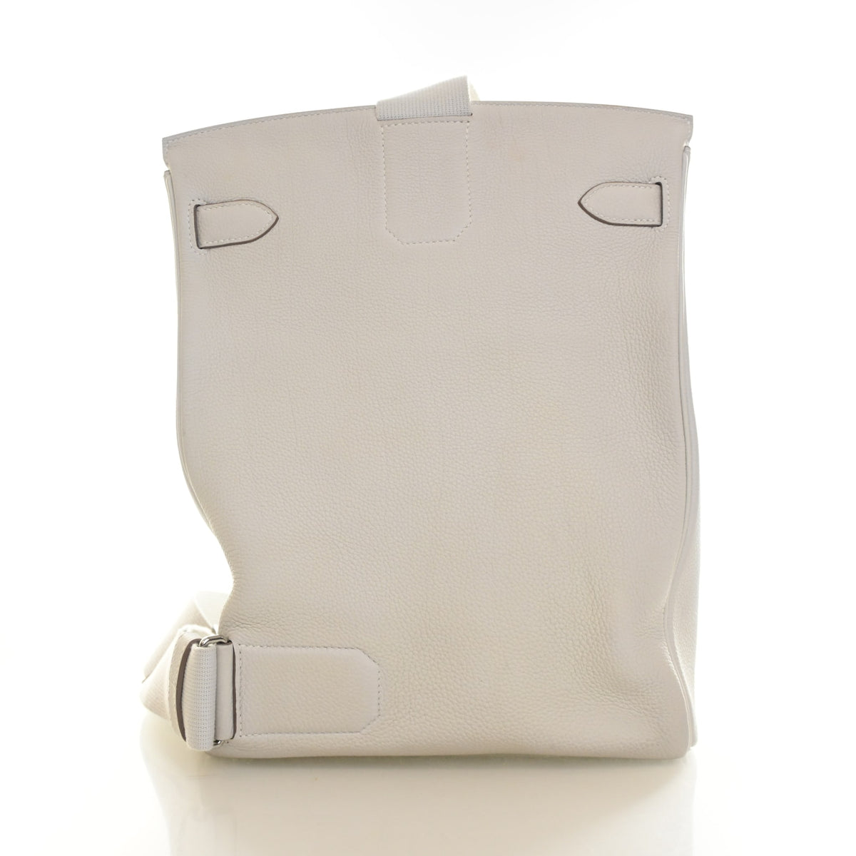 Pre-Owned Hermès GM Gris Pale Togo Leather Hac A Dos, front view, photo 11 of 18