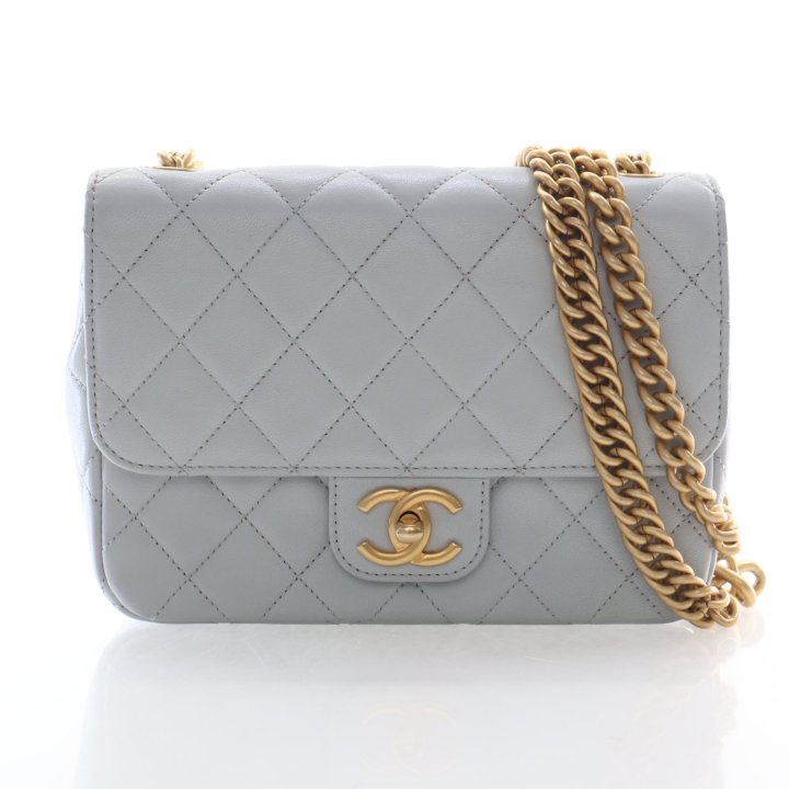 Chanel Small Calfskin Chain Flap Bag