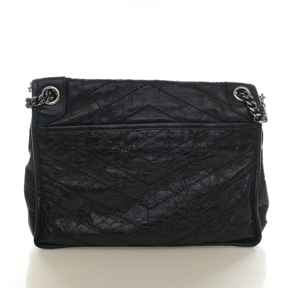 Pre-Owned Saint Laurent Shoulder Bag Medium Calfskin Niki, back view