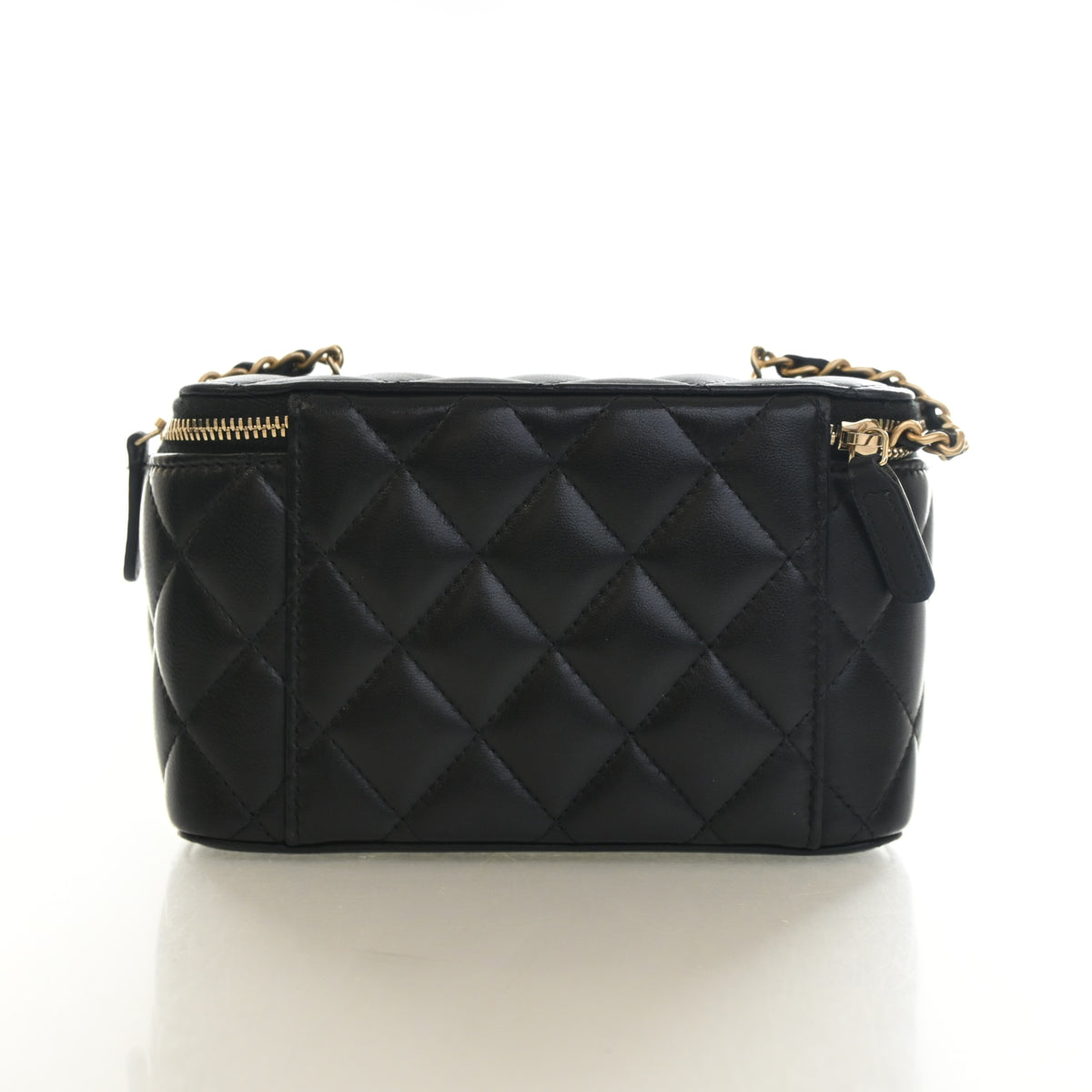 Pre-Owned Chanel Vanity Small Lambskin Pearl Crush, front view