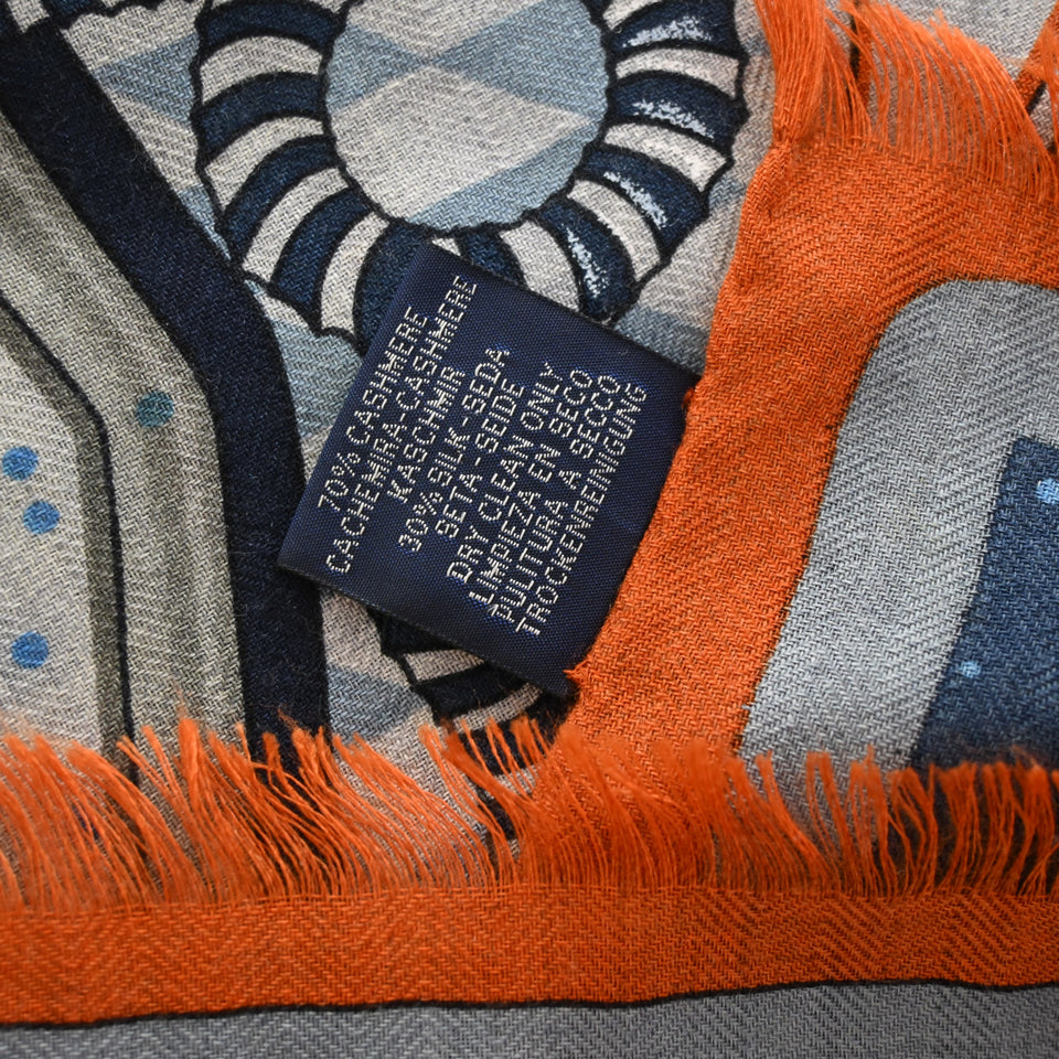 Hermes Cosmic Horse Set Cashmere Scarf