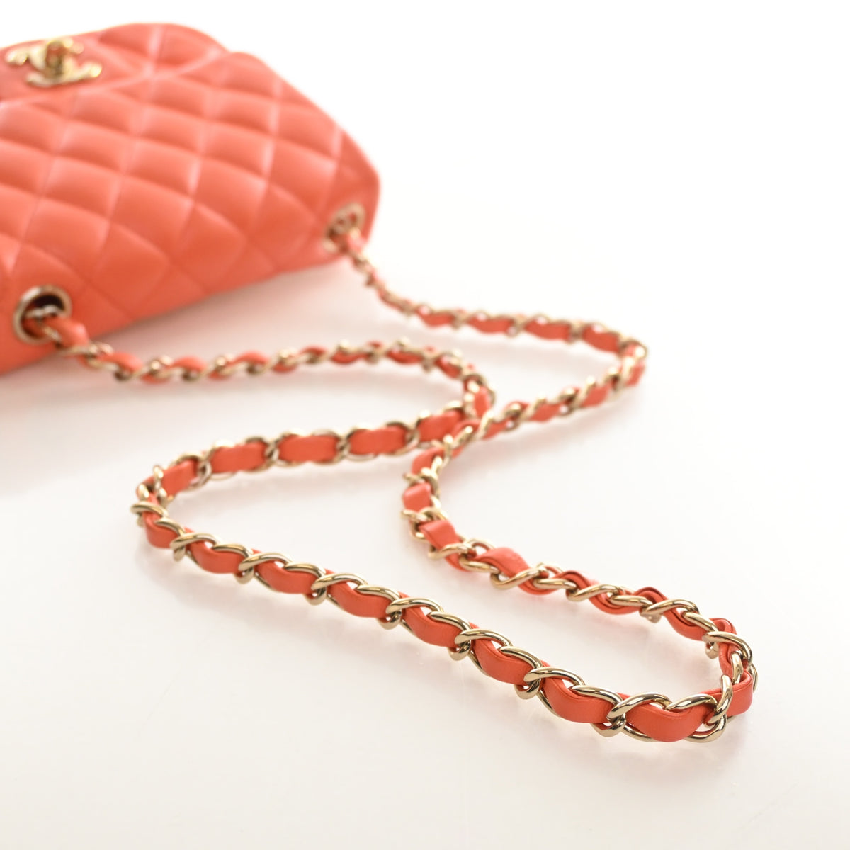 Chanel Mini Lambskin Square Classic Flap Bag, photo 10 of 21