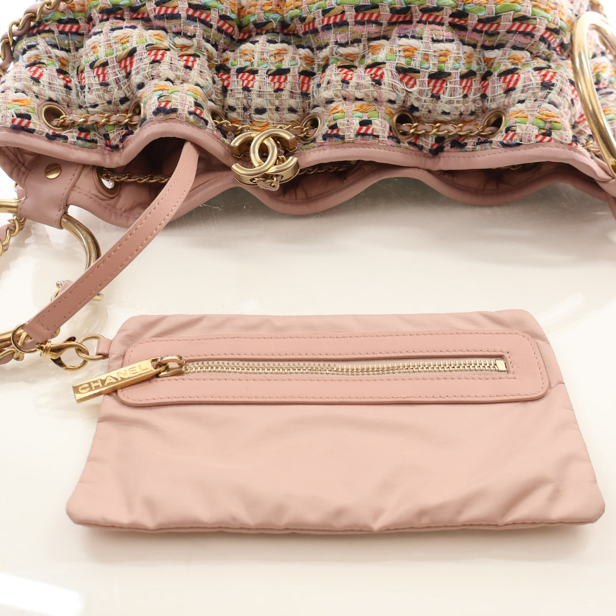 Chanel Tweed Paris-Cuba Chesterfield Bucket Bag, photo 15 of 17