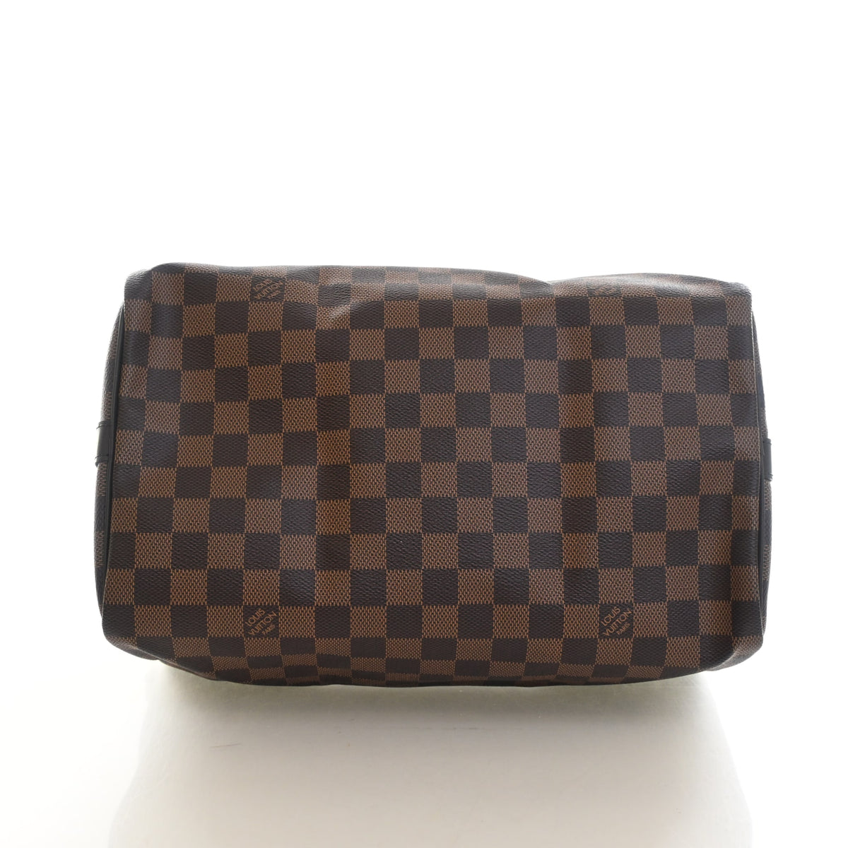 Pre-Owned Louis Vuitton Speedy Bandouliere 35 Damier Ebene, base and feet view, photo 8 of 13