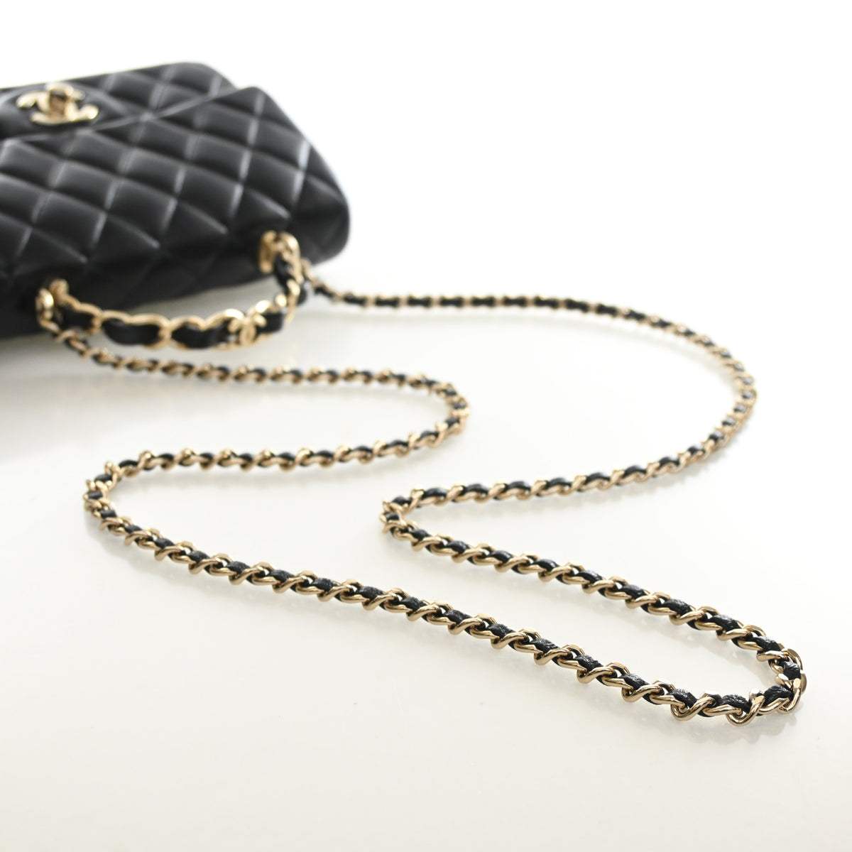 Chanel Mini Lambskin Metal Chain Top Handle Flap Bag, photo 10 of 16