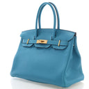 Hermes Turquoise Togo Birki...