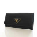 Prada Saffiano Long Flap Wa...