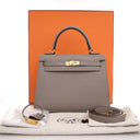Hermes Gris Asphalt Epsom K...